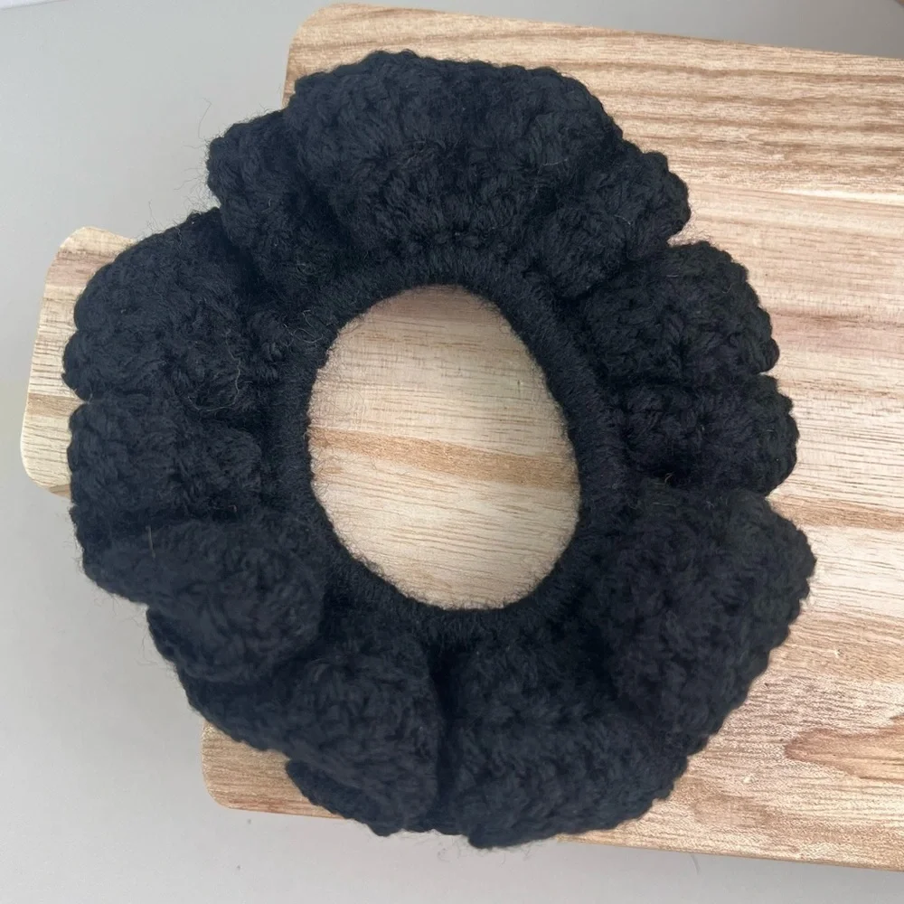 Scrunchie Handmade Crochet  Hair Ties Set of 2